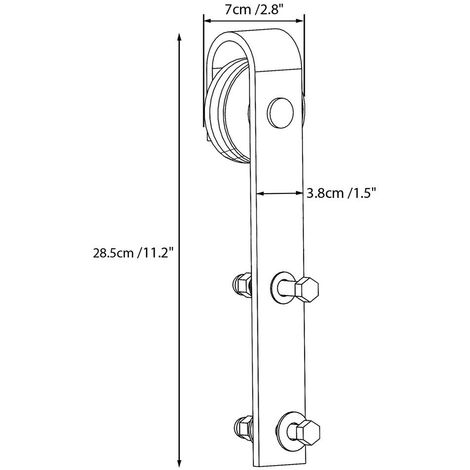 Yaheetech Schiebetürbeschlag 244cm Schiebetürsystem Laufschiene Schiene für Schiebetür Komplettset Belastbar bis zu 100kg