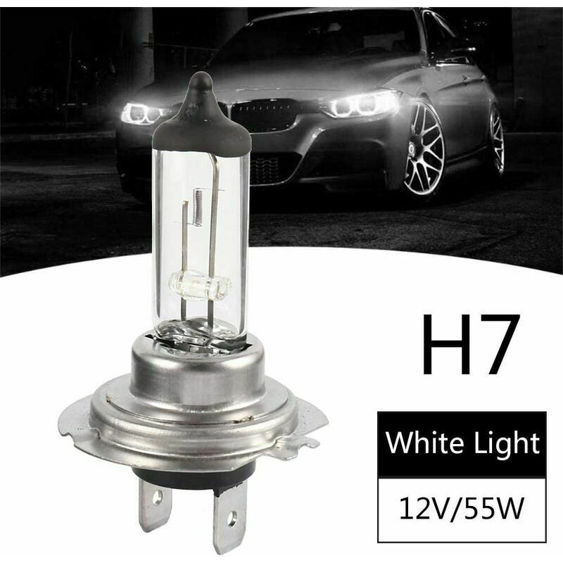 Super Blanc Jaune Halogène Ampoule H4 H7 12V 100w 3000k 4300k 6000k Quartz  Verre Lampe Phare de Voiture Lampe Lumineuse Moto - Ampoules de phare de  voiture (halogène)