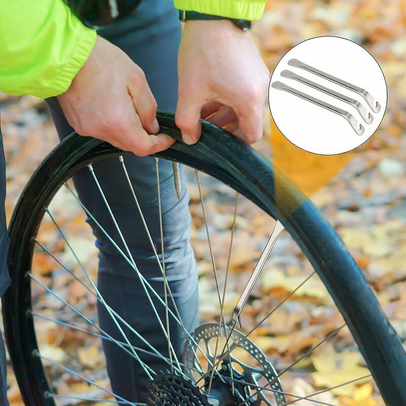 3 pièces levier de pneu de vélo léger démonter outil cuillère de pneu pour