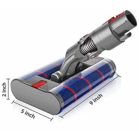 Vhbw Tête de balai électrique compatible avec Dyson V10, V11, V7, V8  aspirateur - Embout pour serpillère, réservoir d'eau inclus