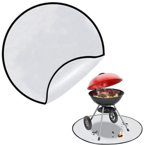 Tapis de protection de barbecue rond ignifuge Grille Tapis