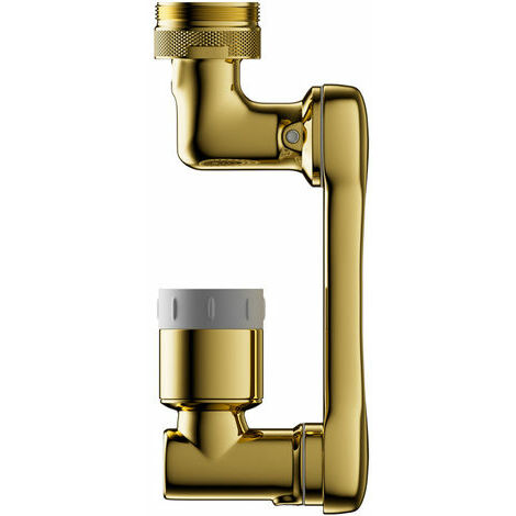 Rallonge de Robinet pivotante à 1080 degrés, accessoire de robinet  d'aérateur pivotant à 1080° avec 2 fonctions de pulvérisation, robinet  d'extension avec aérateur pour robinets avec filetage