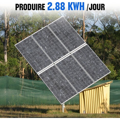 ECO-WORTHY Kit complet de panneau solaire 480W 12V avec Onduleur