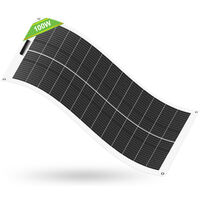 Eco-Worthy – Panneau solaire flexible 100W 12V – Ultra-mince et léger – Installation facile sur surfaces irrégulières – Étanche IP67
