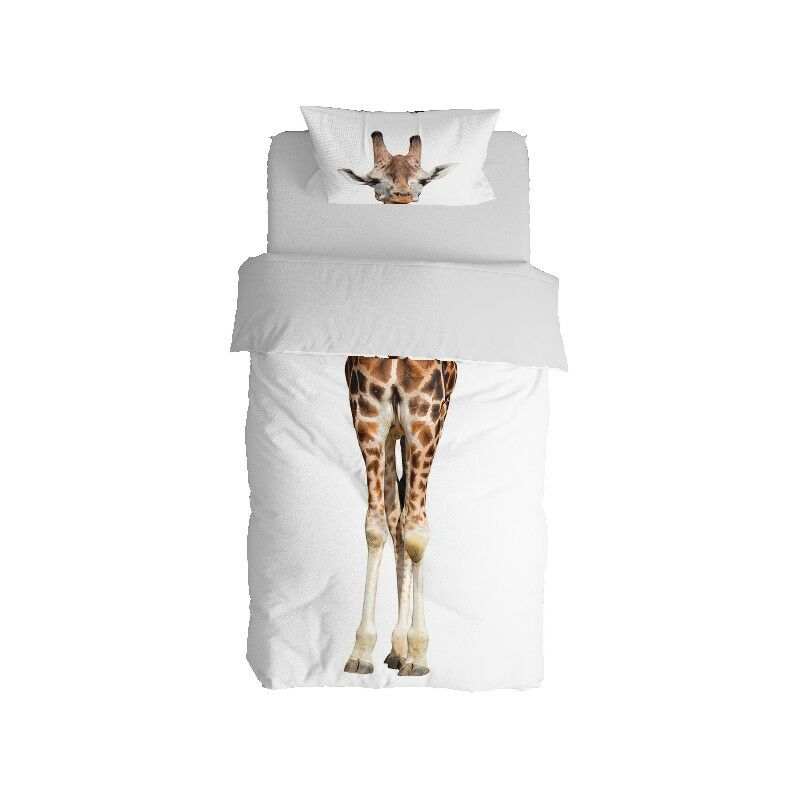 Copripiumino Matrimoniale Gatto 260x240 - Set di Biancheria da Letto con  Stampa Animale - Copri Piumino e 2 Federe in Microfibra con Cerniera per