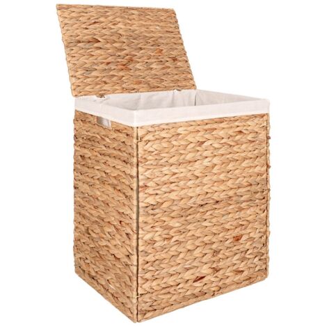 Cesto Biancheria 3 Scomparti Portabiancheria Pieghevole In Alluminio E Tessuto 87653671 - Foto 5