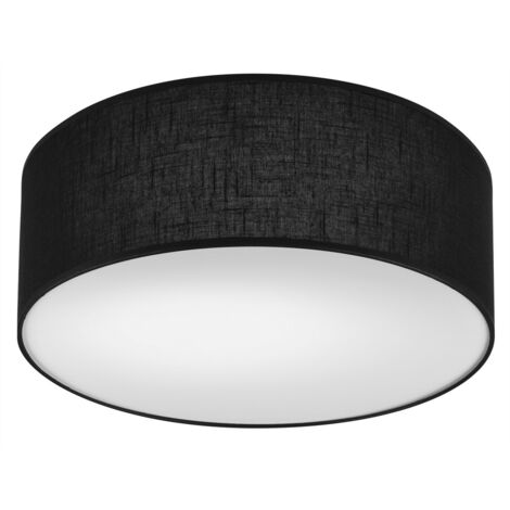 Plafoniera LED Eglo Fueva 5 – Lampada Da Soffitto Quadrata 28,5 Cm, Nero/Bianco, Luce Calda 3000K, Alta Efficienza