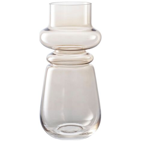Matches21 Vaso Decorativo In Vetro Cilindrico – Taglio A Freddo – Trasparente – 10x40 Cm