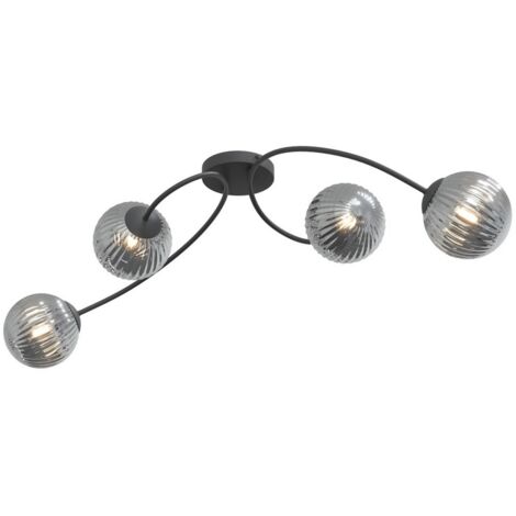Lightbox Basic Plafoniera LED A Soffitto 50cm – Bianco E Nero – Telecomando, CCT 3000-6500K, 36W, 5500lm – Luce Notturna E Timer