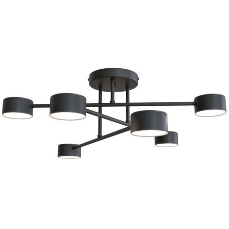 30W Pannello LED 100cm Nero, Plafoniera LED, Striscia LED CCT Dimmerabile, Telecomando, Soffitto Cucina | Leroy Merlin