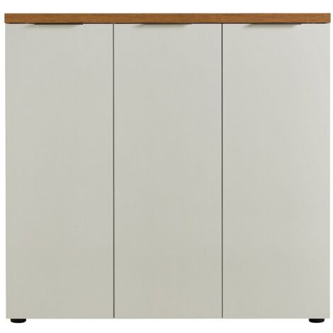 Scarpiera Wellhome In Truciolare Melaminico, Bianco, Con 2 Cassetti E Ripiani, Dimensioni 51x84x26 Cm, Da Ancorare A Parete - 2