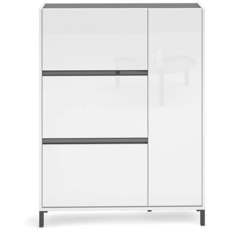 TG. 51x84x26) Scarpiera, truciolare 100% impiallacciato melaminico