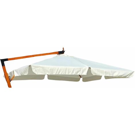 Telo di Ricambio per Ombrellone Decentrato Legno 3x3 MT Top Airvent Tipo Pesante 380gr/mq Impermeabile Fissaggio A Vite