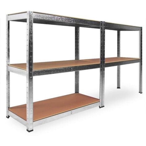 Mbi - Scaffali in metallo 5 ripiani 150x75x30 cm Set da 2 | Leroy Merlin Mbi - Scaffali in metallo 5 ripiani 150x75x30 cm Set da 2 | Leroy Merlin