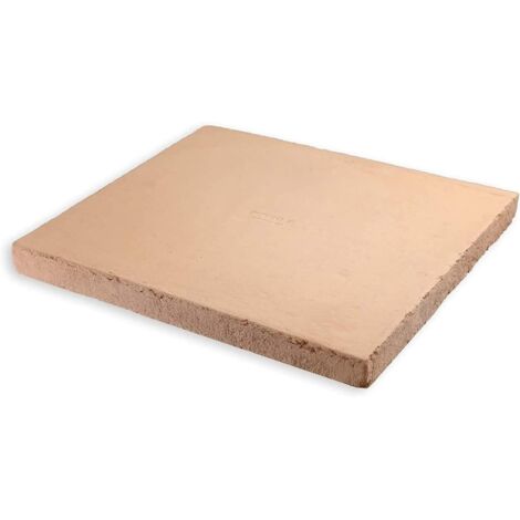 Biscotto di Casapulla Pietra Refrattaria per Pizza Forno Fornace Sorbo Made in Italy (L33,5xP33,5xH2cm)