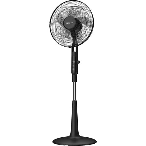 Ventilatore a Piantana 65 Watt con Telecomando Timer Metallo ABS 5 Pale 10 Velocità Diametro 40 Oscillazione Inclinazione Altezza Regolabile