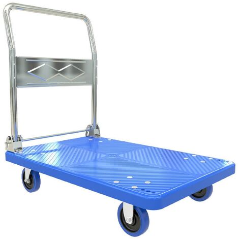 Carrello portapacchi per trasporto pieghevole con ruote silenziose girevoli Portata max 200kg Pianale Extra-Large (1/3)