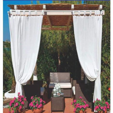 Tenda da Sole per Gazebo Pergola Veranda Impermeabile Anti-Muffa 160X270 cm Bianco
