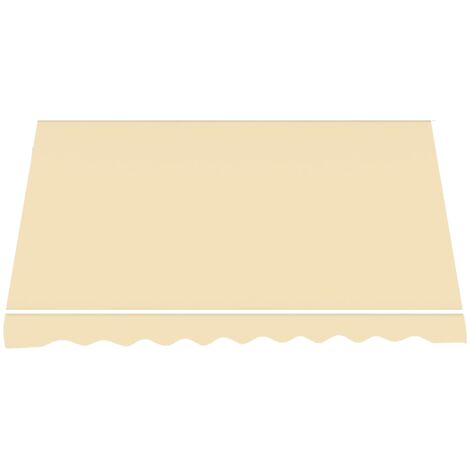 Telo di Ricambio per Tenda da Sole a Caduta e Bracci in Poliestere da 180gr/mq PU Impermeabile Beige - Con Bracci Estensibili - L250xP200 CM