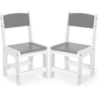 2er Set Kinderschreibtischstühle, bis 80 kg, für Kinderzimmer, Kindergärten