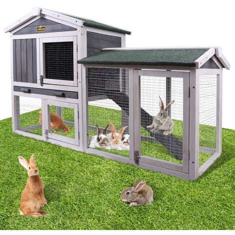 Double decker shop bunny cage