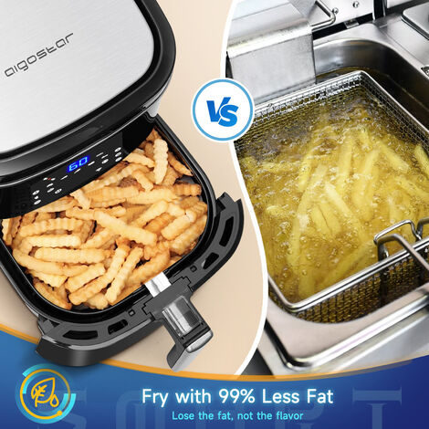 Air Fryer 8L Digital Kitchen Oven 1400W Oil Free Low Fat Healthy Frying  Cooker