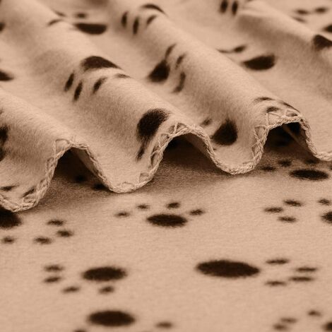 Nobleza - 6 x Large Washable Dog Blanket, Cat Fluffy Fleece Blanket, Puppy Soft Warm Mat, Beige, 160100cm