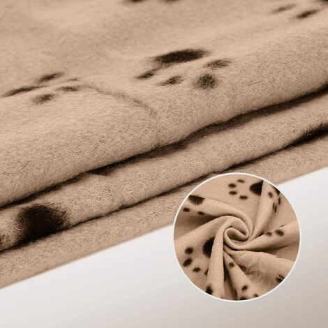 Nobleza - 6 x Large Washable Dog Blanket, Cat Fluffy Fleece Blanket, Puppy Soft Warm Mat, Beige, 160100cm