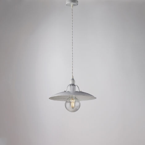 Sospensione Industrial Oil-3 Cemento Grigio E27 - Lampadario Design