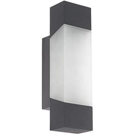 Applique Esterno Moderna Gorzano Metallo Grigio Policarbonato Bianco Led (1/4)