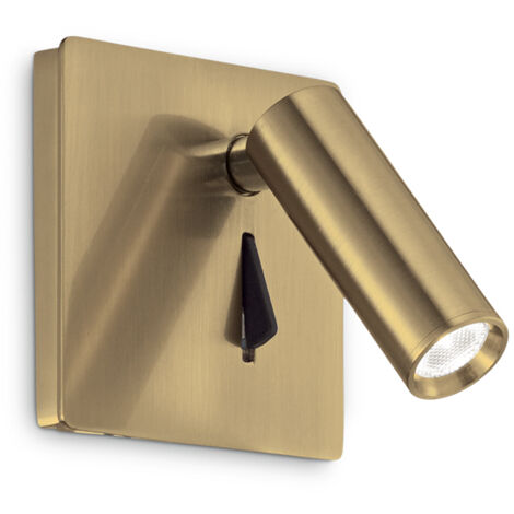 Applique Moderna Lite Metallo Ottone Led 3W 3000K Luce Calda (1/2)