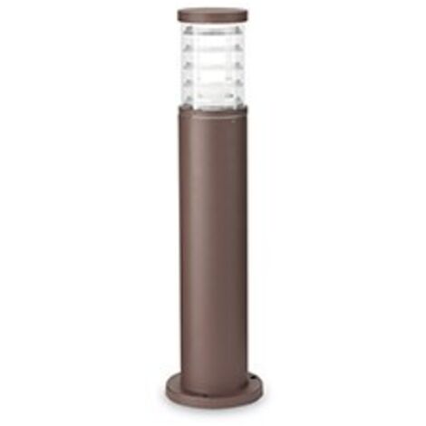 Piantana-Palo Da Esterno Moderna Tronco Alluminio Coffee 1 Luce E27 H60Cm