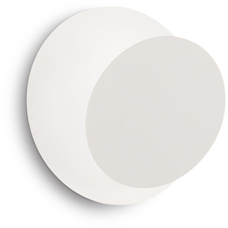 Applique Contemporanea Tick Metallo Bianco 1 Luce 7,5W 3000K Luce Calda