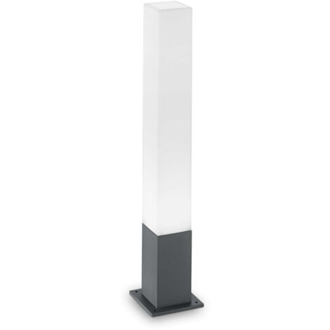 Palo Da Esterno Quadrato Moderno Edo Alluminio-Materie Plastiche Antracite Gx53