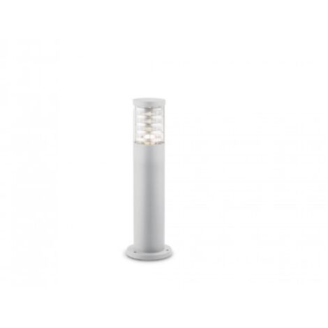 Piantana-Palo Da Esterno Moderna Tronco Alluminio Bianco 1 Luce E27 H40Cm