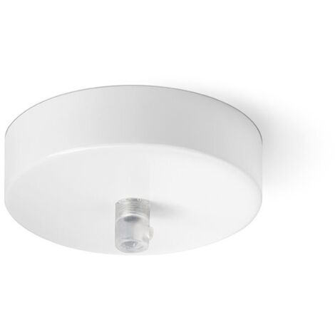 Rosone In Metallo Bianco Opaco D10Cm