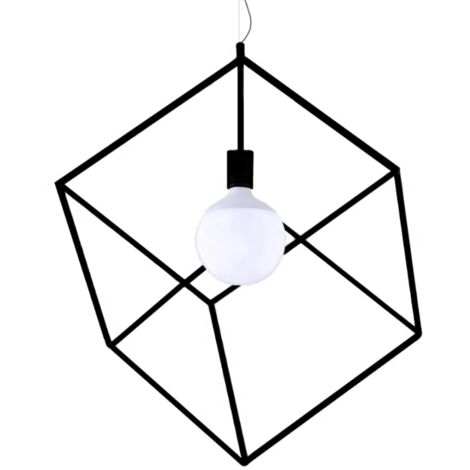 Sospensione perenz cube 1xe27 max 40w nero - 6693n (1/3)