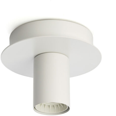 Plafoniera Contemporanea Up And Down Metallo Bianco 1 Luce E27 (1/2)