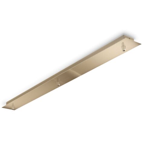 Rosone Lineare All In Metallo Ottone 3 Luci