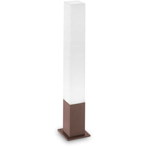 Palo Da Esterno Quadrato Moderno Edo Alluminio-Materie Plastiche Coffee Gx53