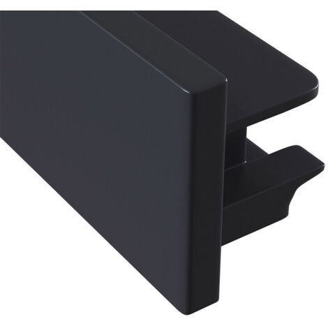 Mxfans 4 Pezzi Pneumatici In Gomma Con Cerchi In Plastica Nero Per Auto RC 1:10 - Kit Ruote Da Strada, 65x26mm, Foro 12mm