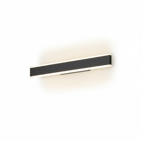 Applique Kante LED 32W 2560LM CCT 3000K 4000K 6000K in alluminio verniciato nero 81cm (1/2)