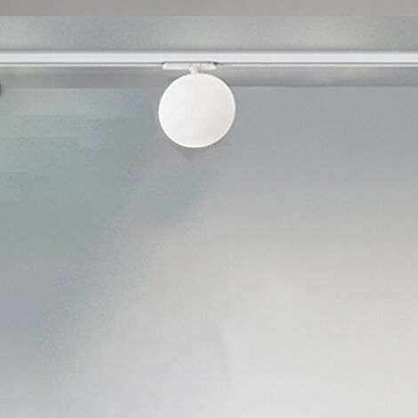 Plafoniera Sfera Per Binario Metallo Bianco Acrilico Led 24W 3000K (1/2)