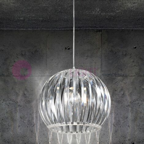 Lampadario A Sospensione E27 Ferro Paralume Moderno Contemporaneo Campana Bianco 33313 - Foto 8