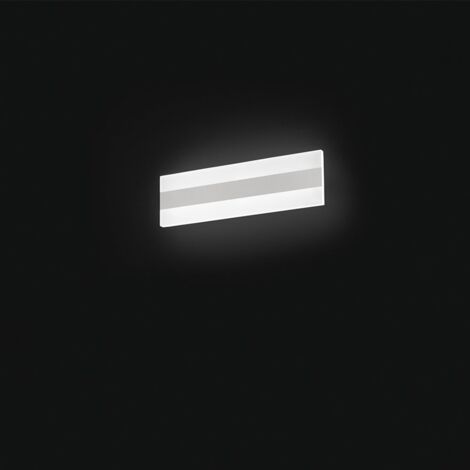 Applique Moderna Bend Metallo Bianco Acrilico Led 25W 4000K (1/2)