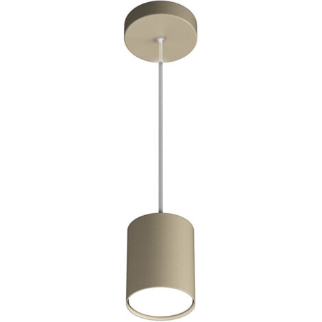 Sospensione Moderna Cilindrica Shape Metallo Sabbia 1 Luce Gx53 10Cm (1/4)