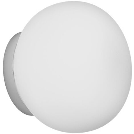 Applique Contemporanea Soft Metallo Cromo Vetro Acidato Opaco 1 Luce E27 (1/3)