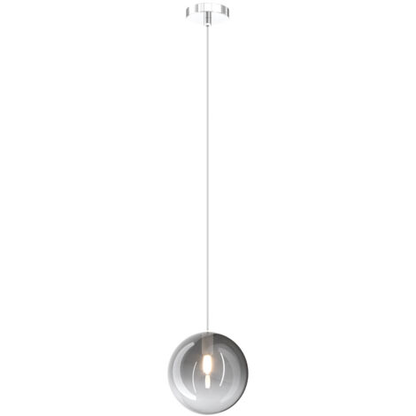 Luci Montaggio Lampada Plafoniera Luce Metallo Argento Bianco Caldo 1x