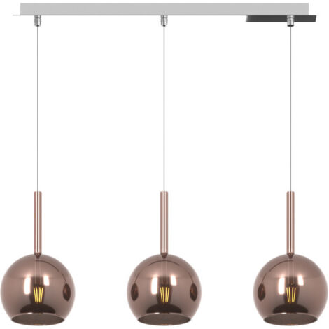 Lampadario in rame/vetro CURONE | Leroy Merlin
