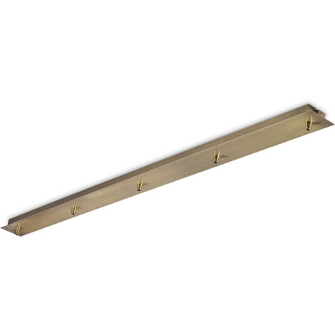Rosone Lineare All In Metallo Ottone 5 Luci